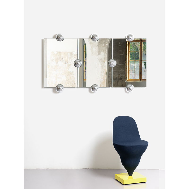 Miroir Miroir SPHERA CRYSTAL PALACE Argenté MOUSTACHE