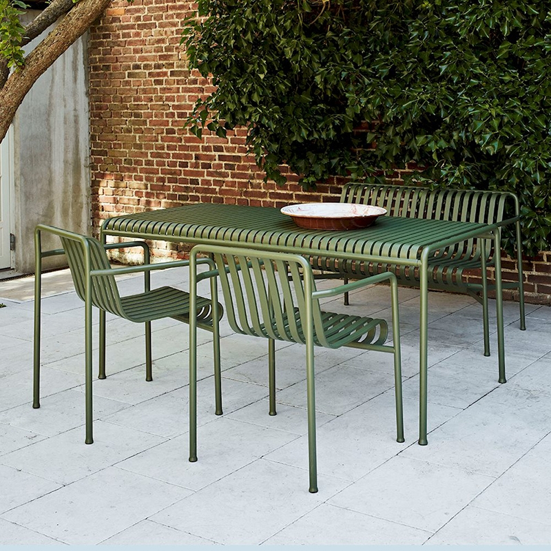 Table extérieur PALISSADE 170x90 Gris clair HAY