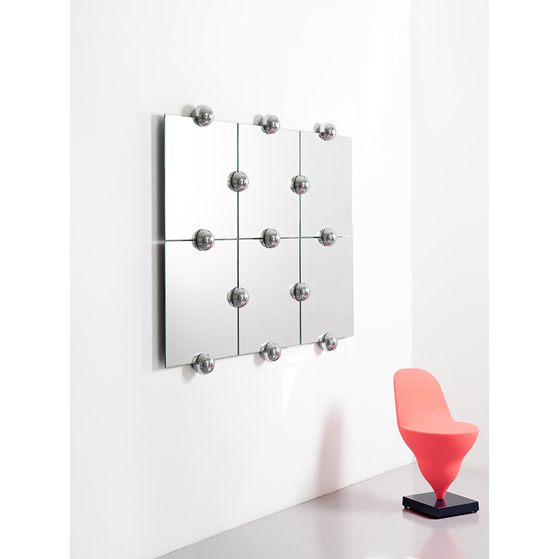 Miroir Miroir SPHERA CRYSTAL PALACE L Argenté MOUSTACHE