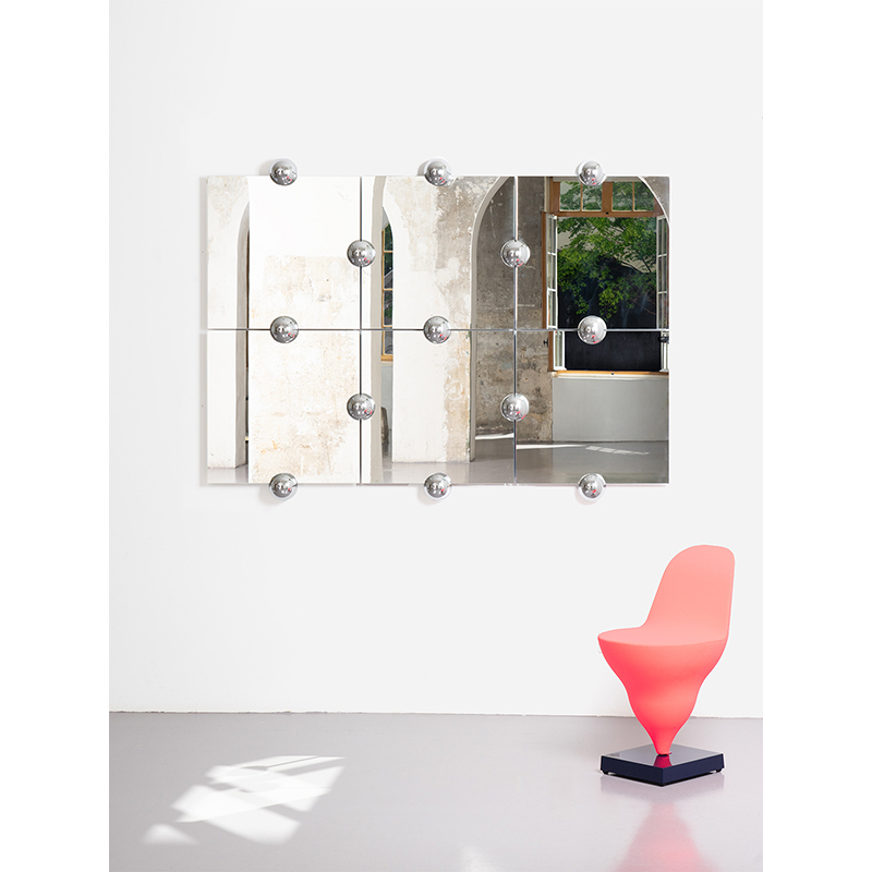Miroir Miroir SPHERA CRYSTAL PALACE L Argenté MOUSTACHE
