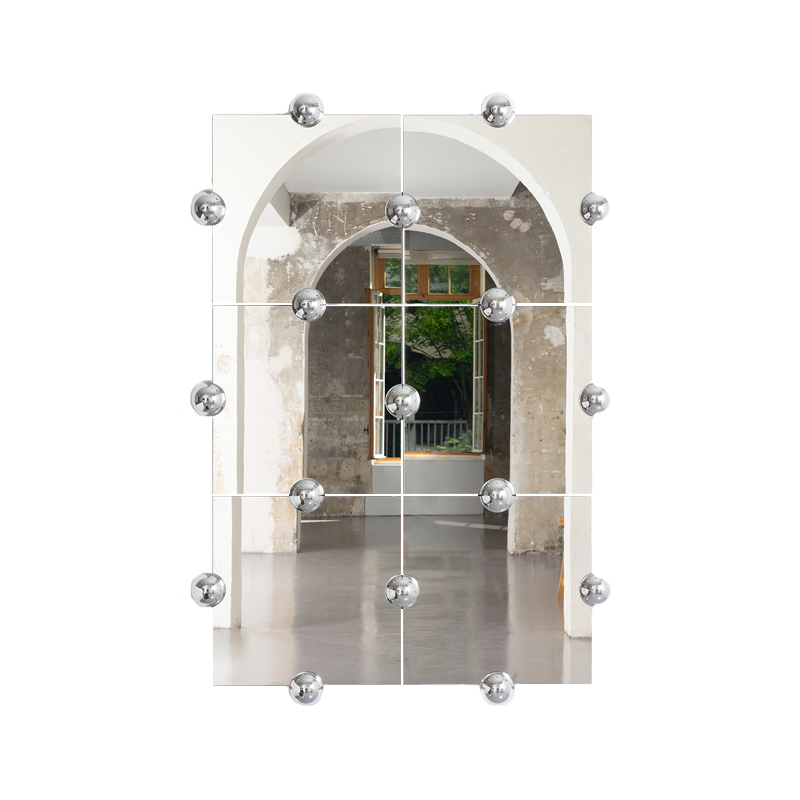Miroir Miroir SPHERA CRYSTAL PALACE L VERTICAL Argenté MOUSTACHE