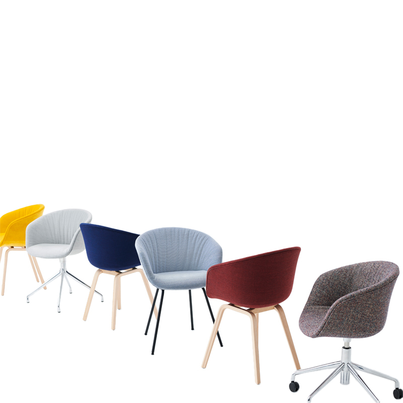 Chaise ABOUT A CHAIR AAC 25 SOFT Remix 173 HAY