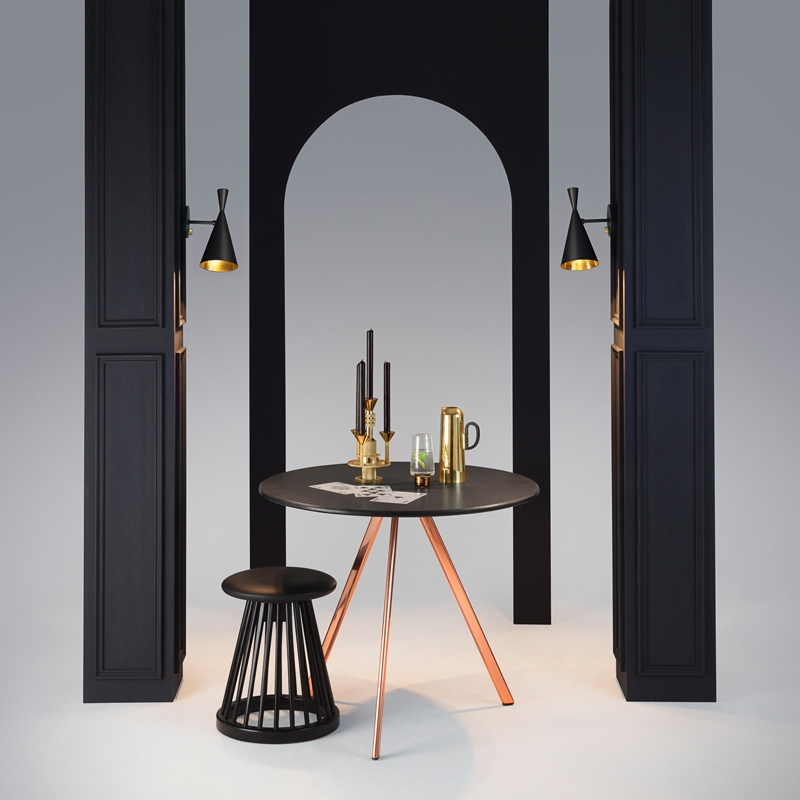 Applique BEAT WALL Noir TOM DIXON
