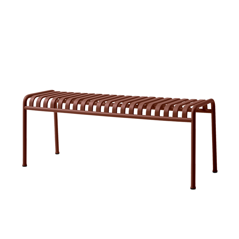 Banc PALISSADE L120 Rouge fer HAY