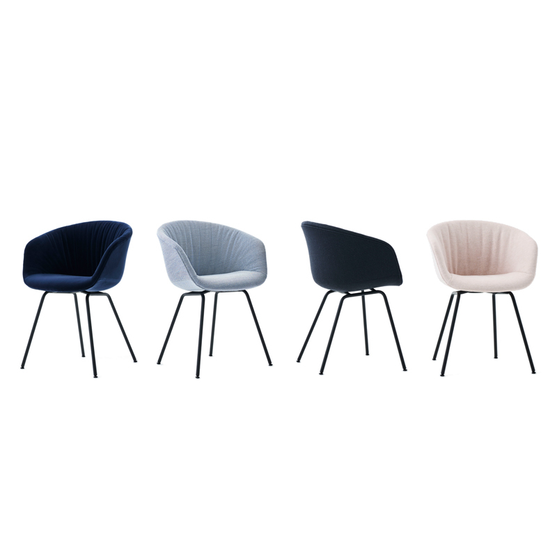 Chaise ABOUT A CHAIR AAC 27 SOFT Steelcut Trio 716 HAY