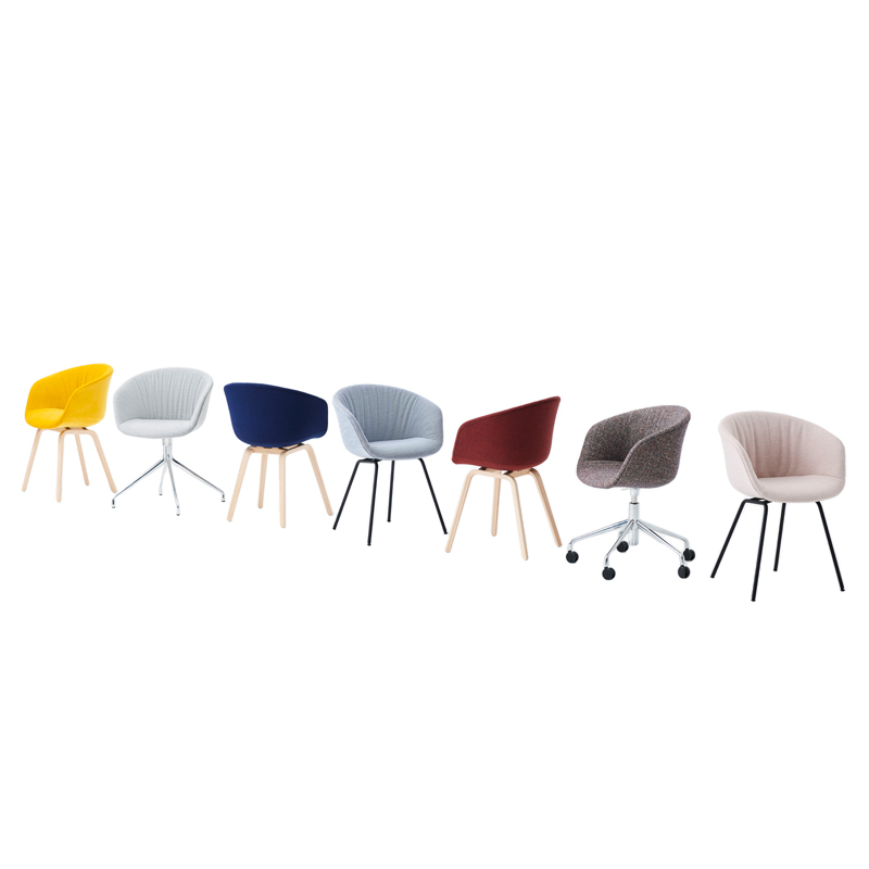 Chaise ABOUT A CHAIR AAC 27 SOFT Steelcut Trio 716 HAY