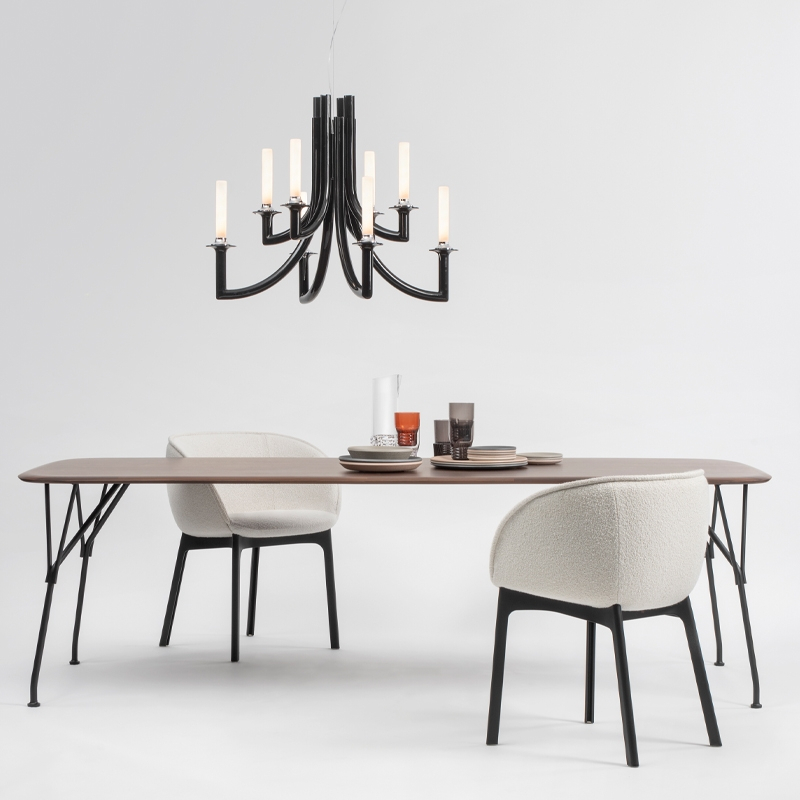 Chaise CHARLA Orsetto Orsetto marron KARTELL