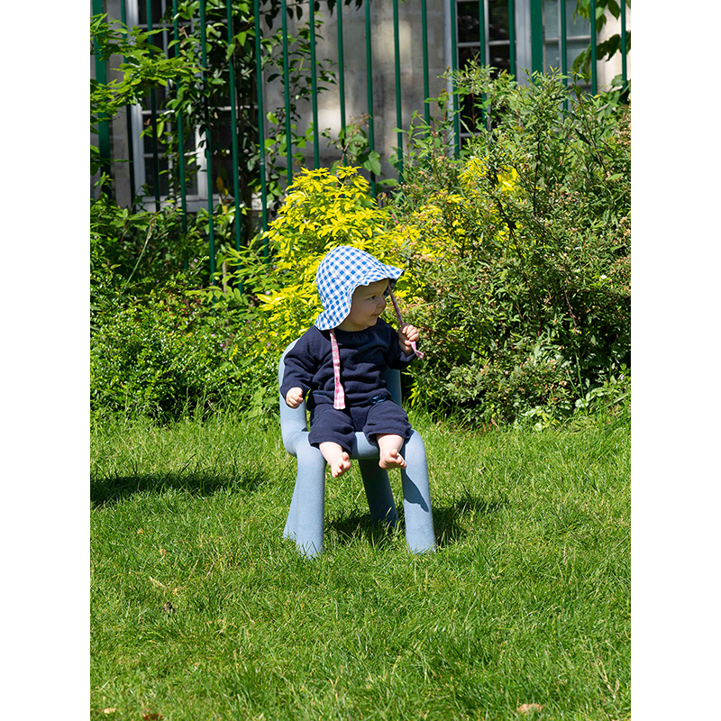 Siège enfant Chaise enfant MINI BOLD Bleu ciel MOUSTACHE