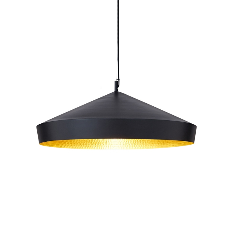 Suspension BEAT FLAT Noir/ laiton TOM DIXON
