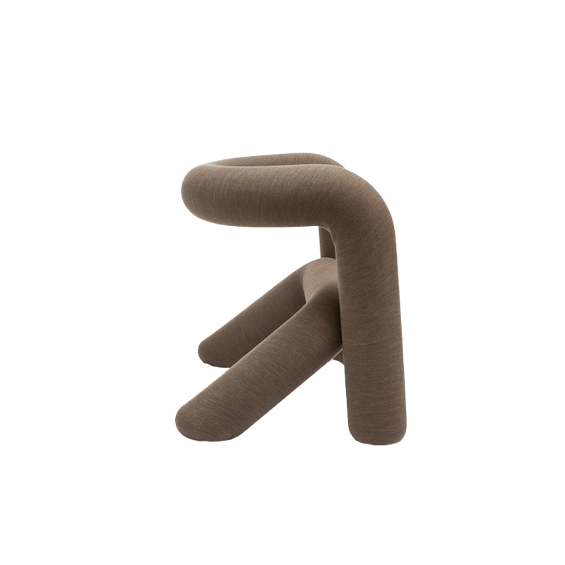 Fauteuil EXTRA BOLD Mélangé marron écru MOUSTACHE