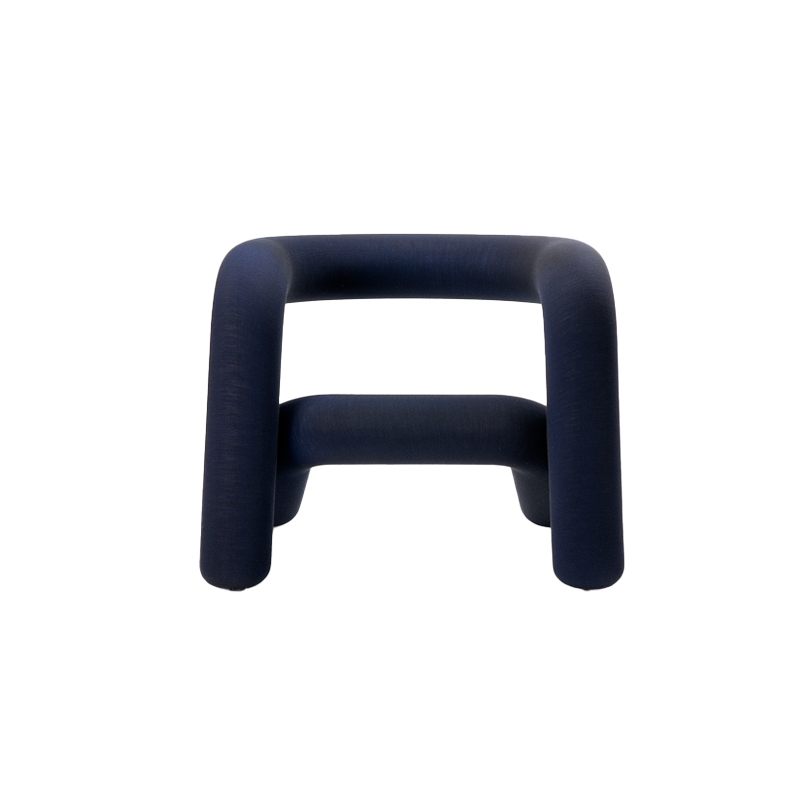 Fauteuil EXTRA BOLD Mélangé noir bleu MOUSTACHE