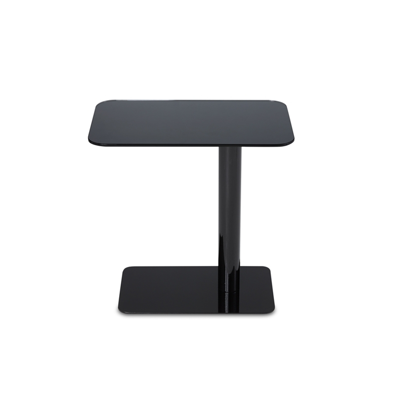Table d'appoint guéridon FLASH Rectangle Noir brillant TOM DIXON
