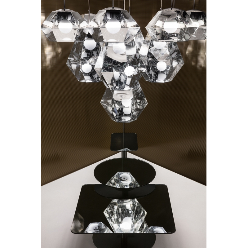 Table d'appoint guéridon FLASH Rectangle Laiton TOM DIXON