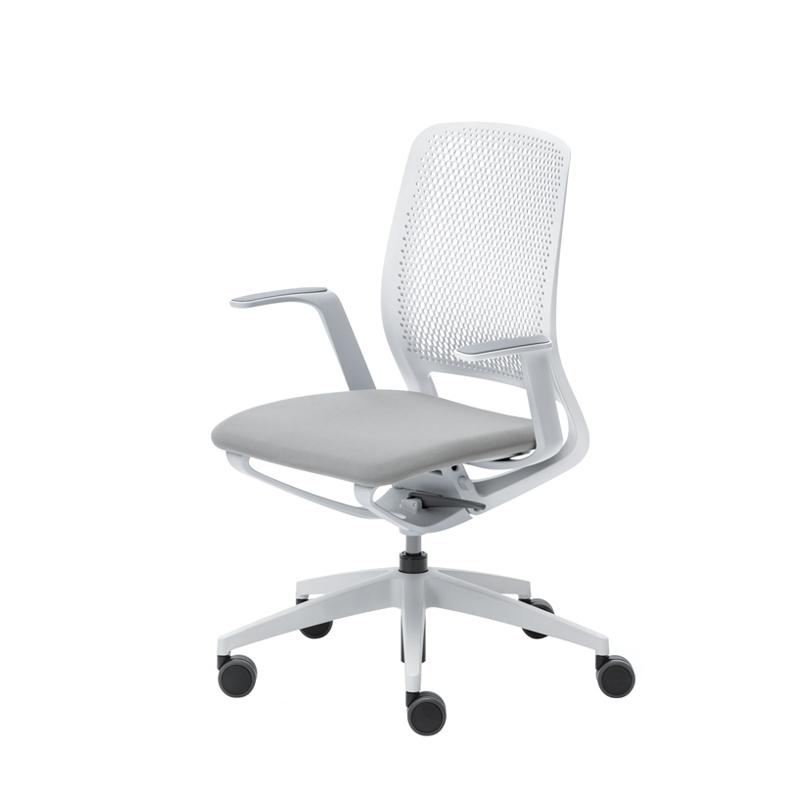 Fauteuil de bureau SE:MOTION assise rembourrée Gris clair 60011/ structure gris clair SILVERA PRO