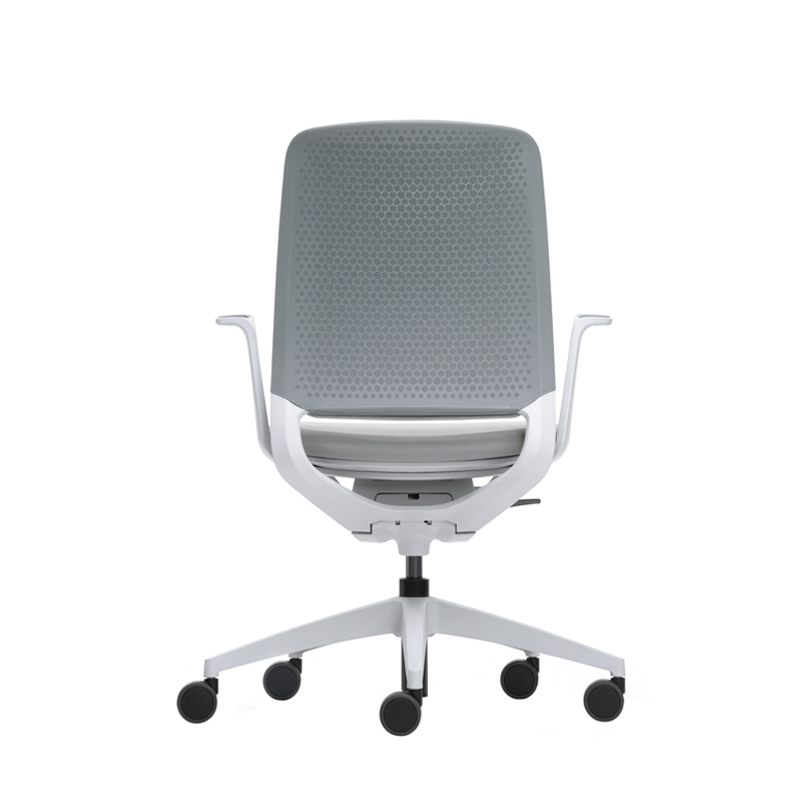 Fauteuil de bureau SE:MOTION assise et dossier rembourrés Gris clair 60011/ structure gris clair SILVERA PRO