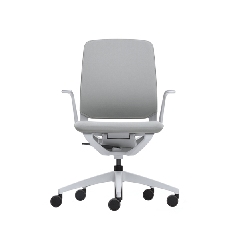 Fauteuil de bureau SE:MOTION assise et dossier rembourrés Gris clair 60011/ structure gris clair SILVERA PRO