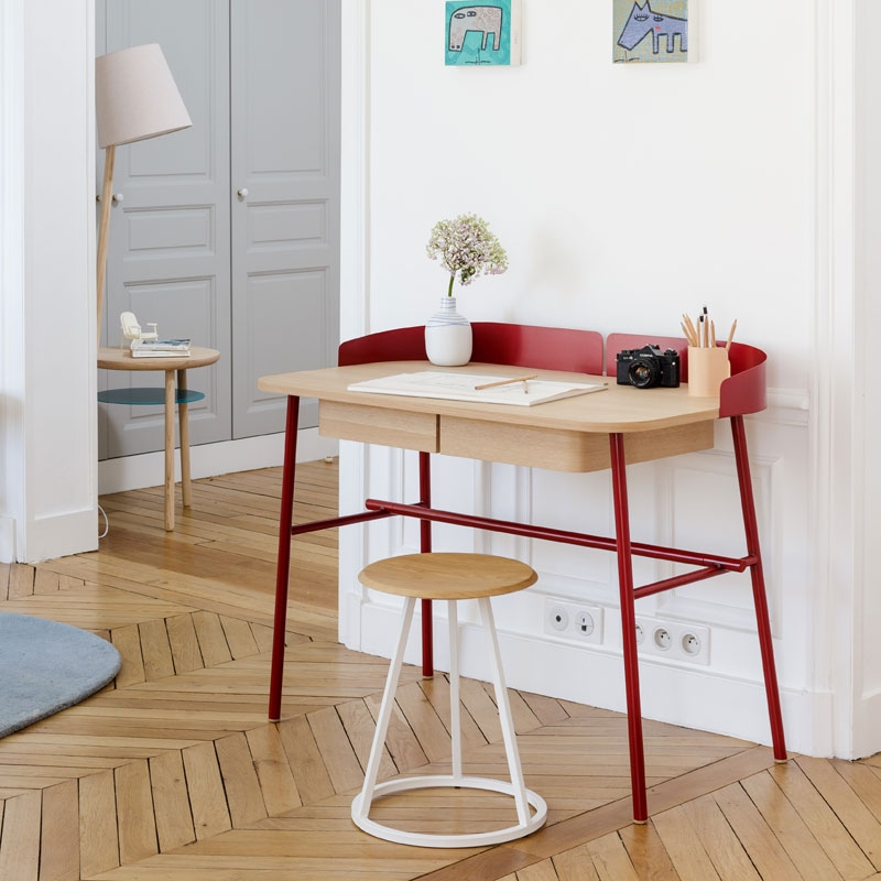 Tabouret GUSTAVE H45 Gris ardoise HARTO