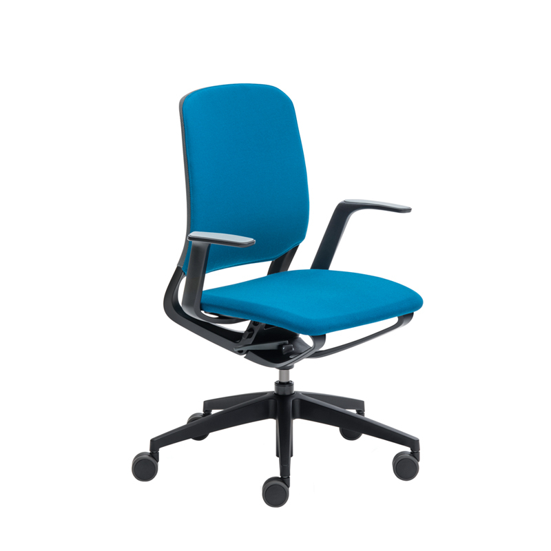 SE:MOTION assise et dossier rembourrés Bleu 67004/ structure noire