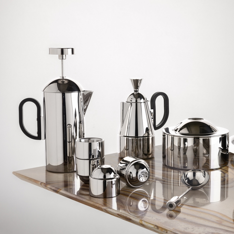 Café & Thé Set de 4 tasses à expresso BREW Argent TOM DIXON