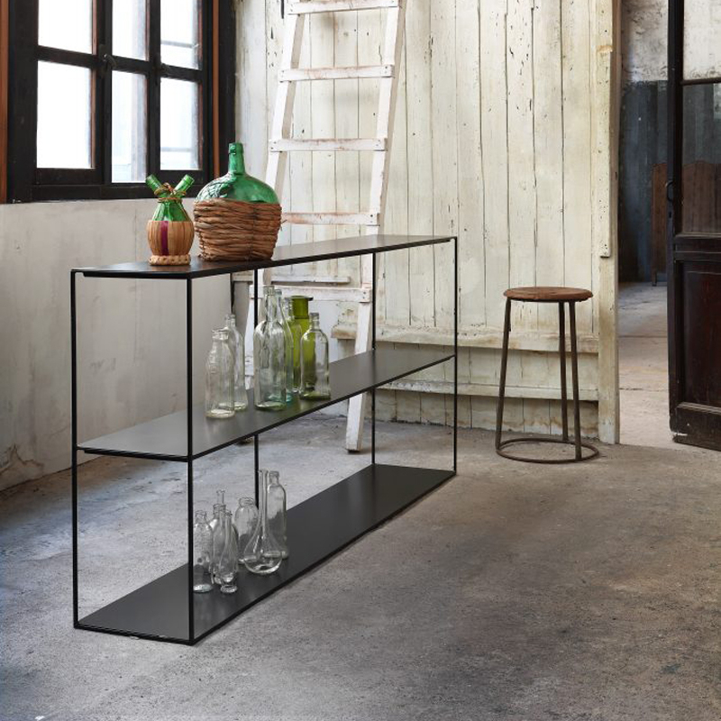 Etagère SLIM IRONY SIDEBOARD Noir cuivré sablé ZEUS