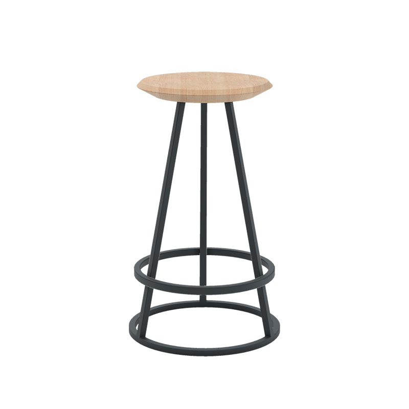 Tabouret haut GUSTAVE H65 Gris ardoise HARTO