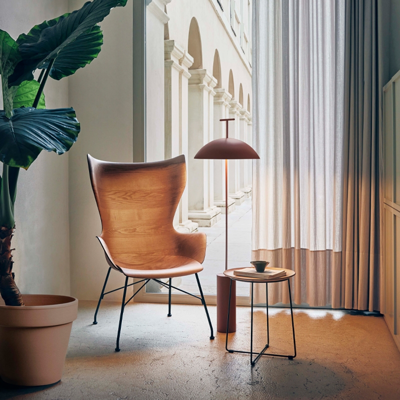 Lampadaire GEEN-A Rouge brique KARTELL