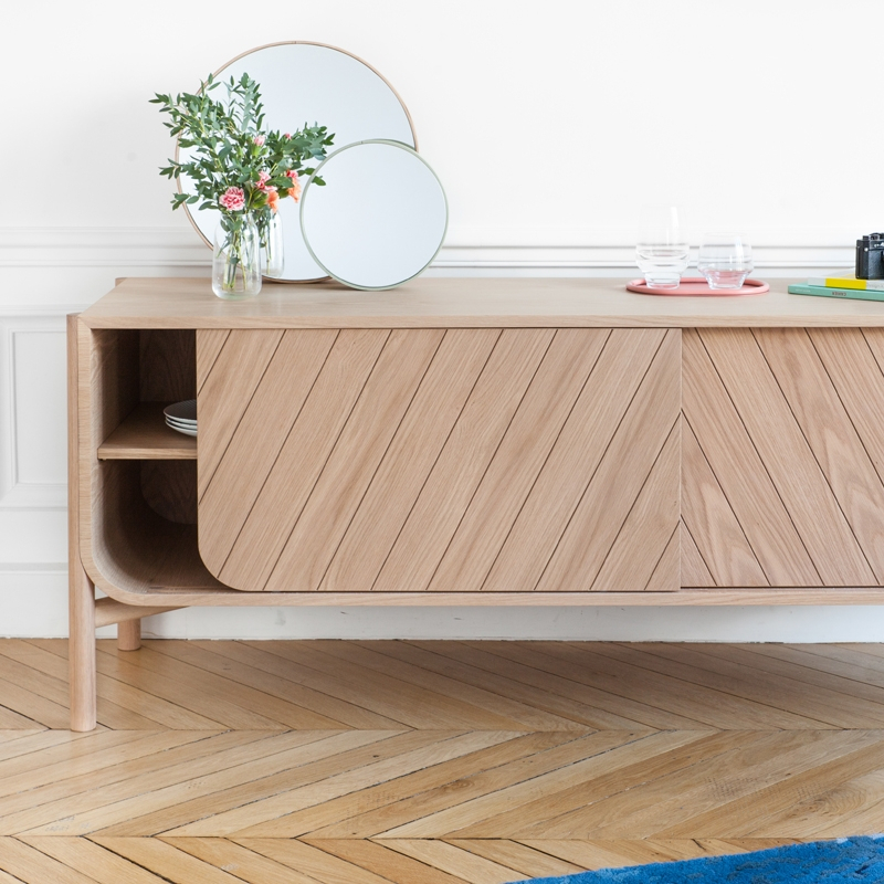 Meuble de rangement Buffet MARIUS L 155 Chêne HARTO