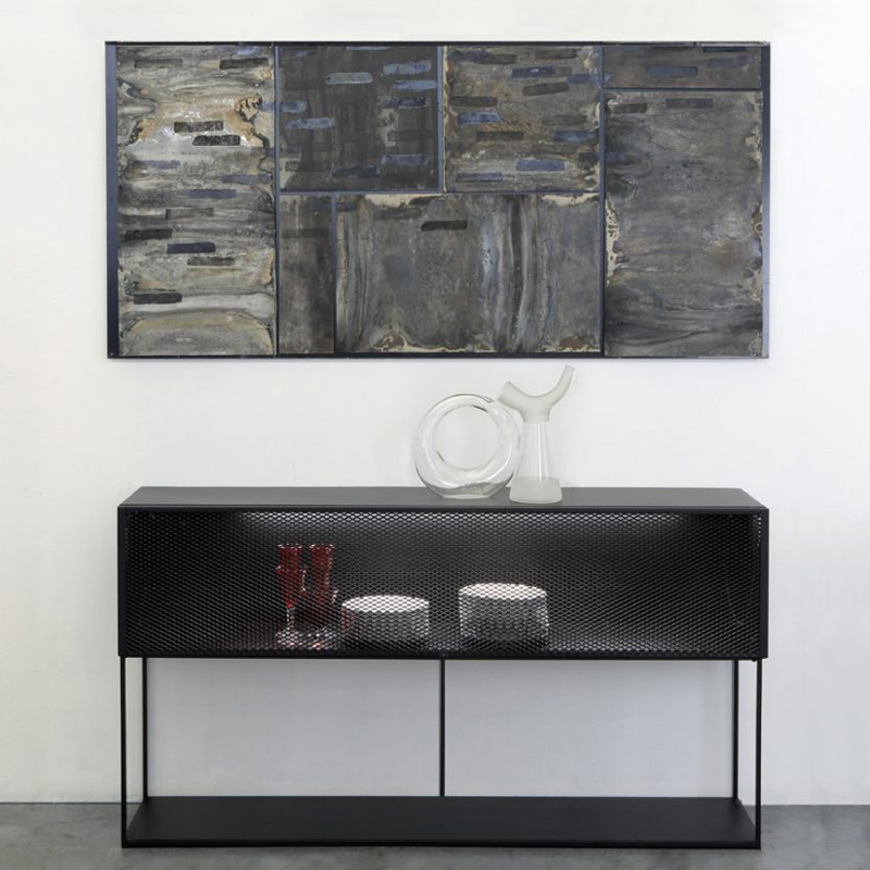 Meuble de rangement TRISTANO SIDEBOARD H82 Gris micacé ZEUS