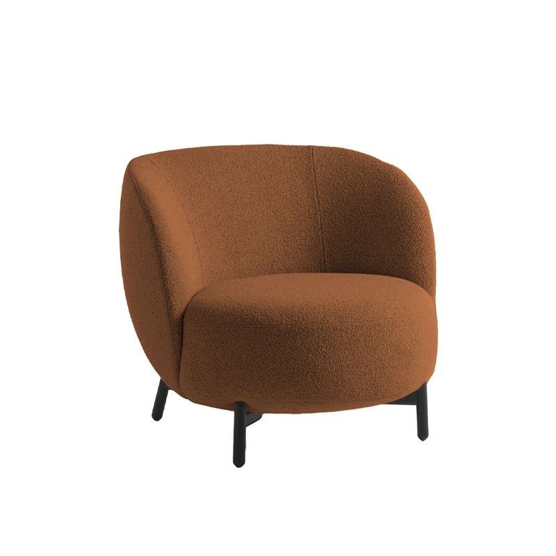 Fauteuil LUNAM Orsetto rouge orangé KARTELL