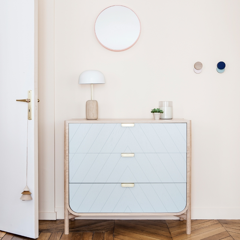 Meuble de rangement Commode MARIUS Chêne HARTO