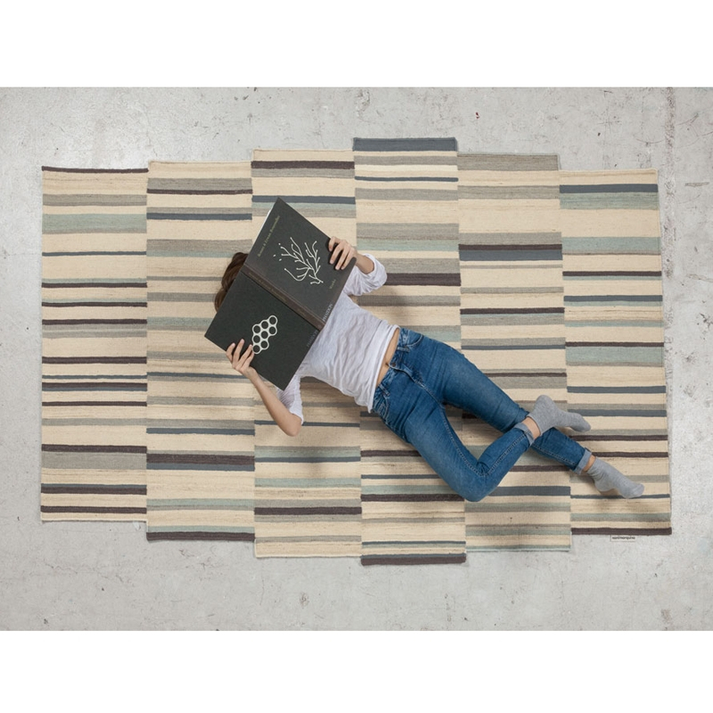 Tapis Tapis LATTICE Blanc cassé, bleu NANIMARQUINA