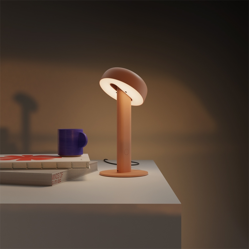 Lampe à poser NOD Rose Cendré TIPTOE