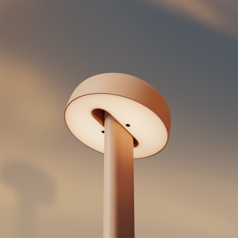 Lampe à poser NOD Rose Cendré TIPTOE