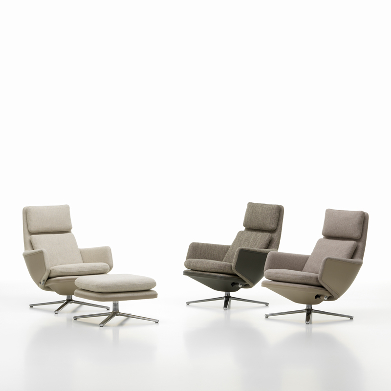Fauteuil GRAND RELAX Tissu Fossil 02/ sable 07 VITRA