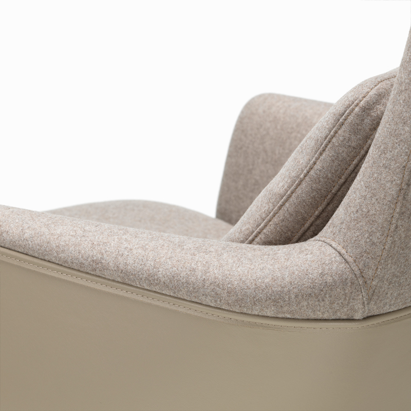 Fauteuil GRAND RELAX Tissu Fossil 02/ sable 07 VITRA