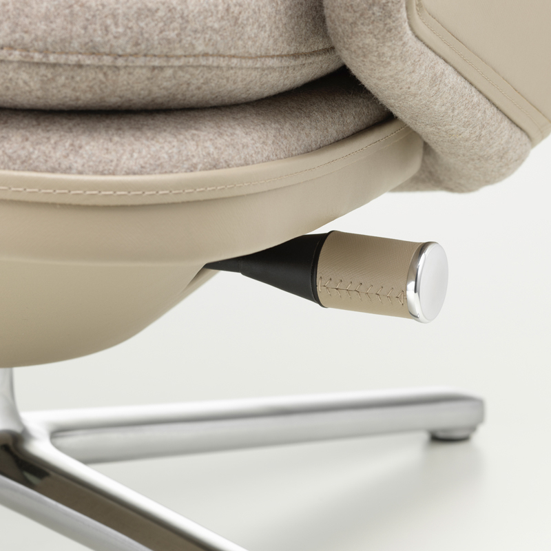 Fauteuil GRAND RELAX Tissu Fossil 02/ sable 07 VITRA