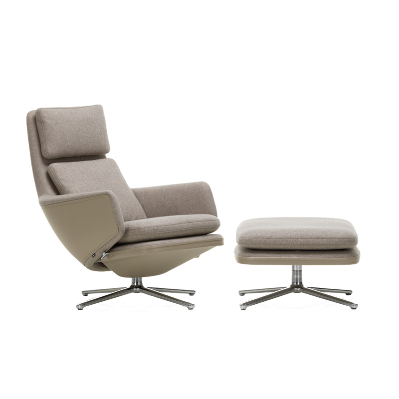 Fauteuil GRAND RELAX Tissu Fossil 02/ sable 07 VITRA