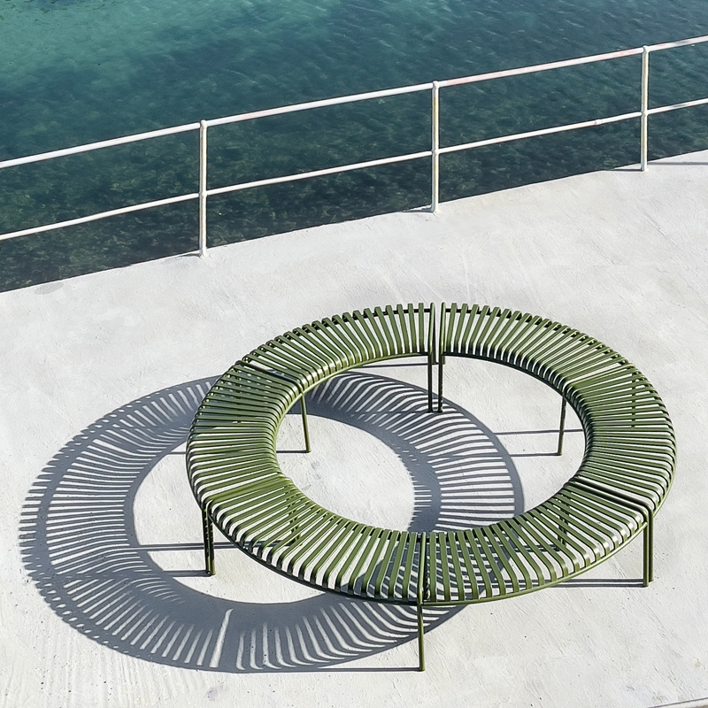 Banc extérieur Banc PALISSADE PARK Olive HAY