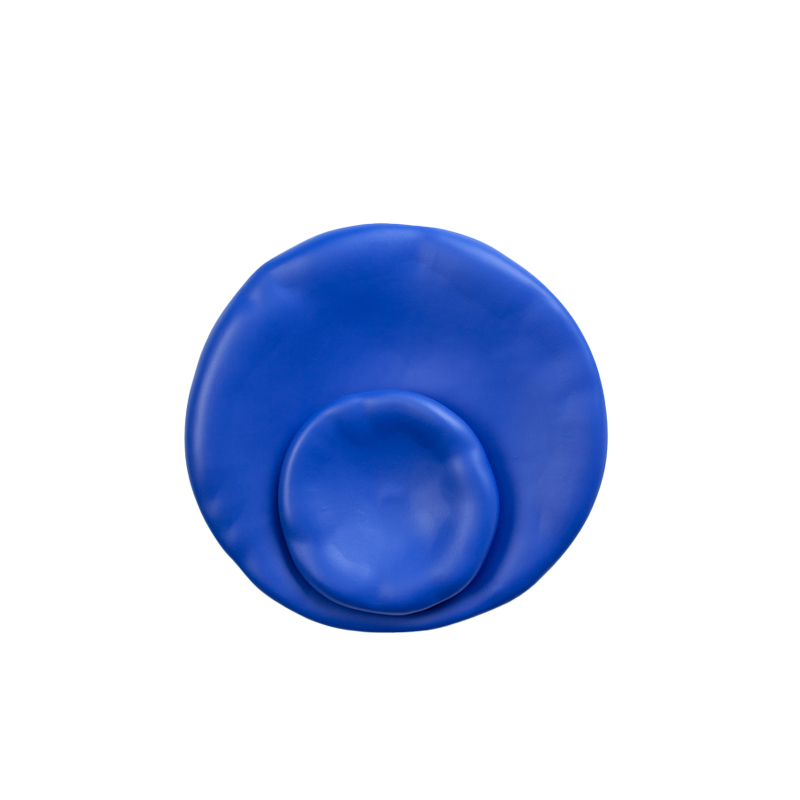 Centre de table & corbeille Coupe CANOVA Large Bleu MOUSTACHE