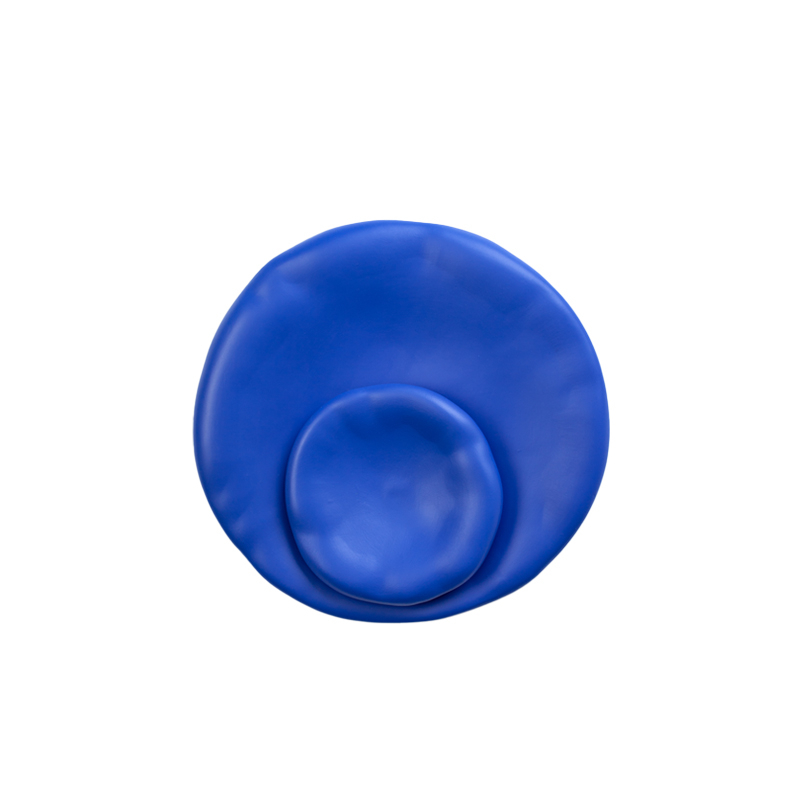 Centre de table & corbeille Coupe CANOVA Small Bleu MOUSTACHE