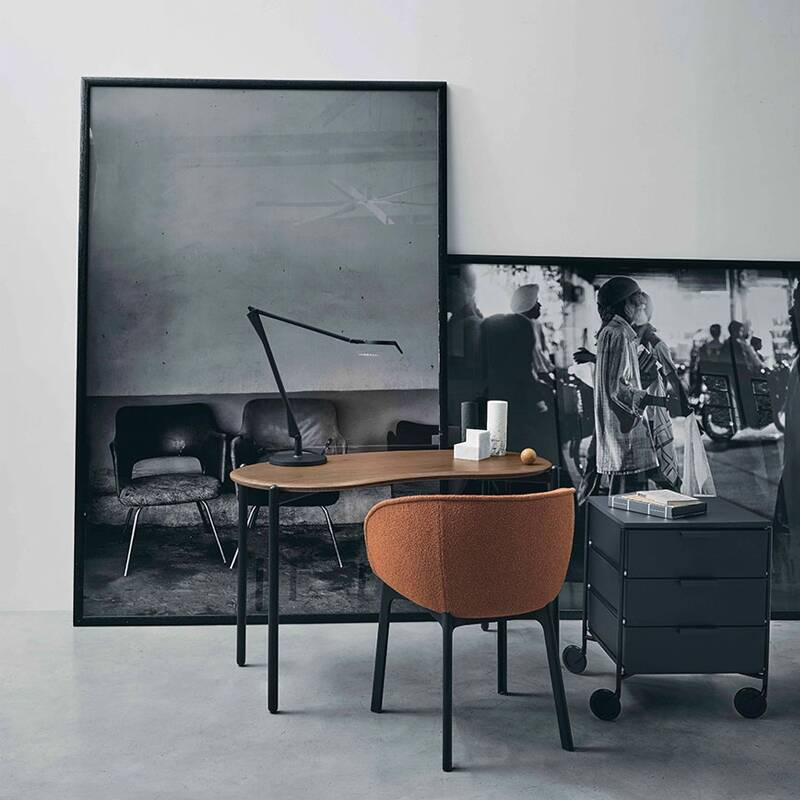 Bureau LUNAT Noyer/ noir KARTELL