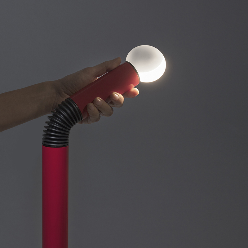 Lampadaire PERISCOPIO H 133 Rouge STILNOVO