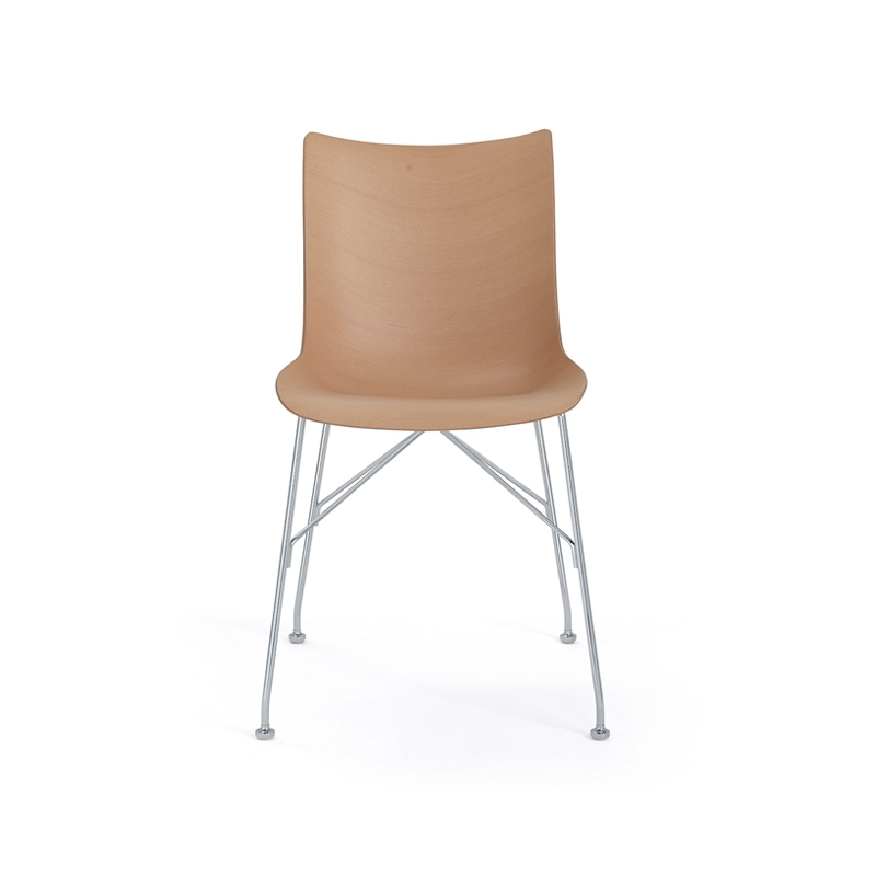 Chaise P/WOOD Bois clair/ chrome KARTELL