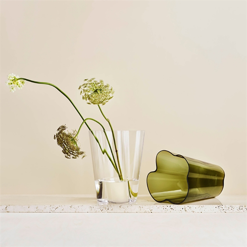 Vase Vase AALTO H 27 Transparent IITTALA