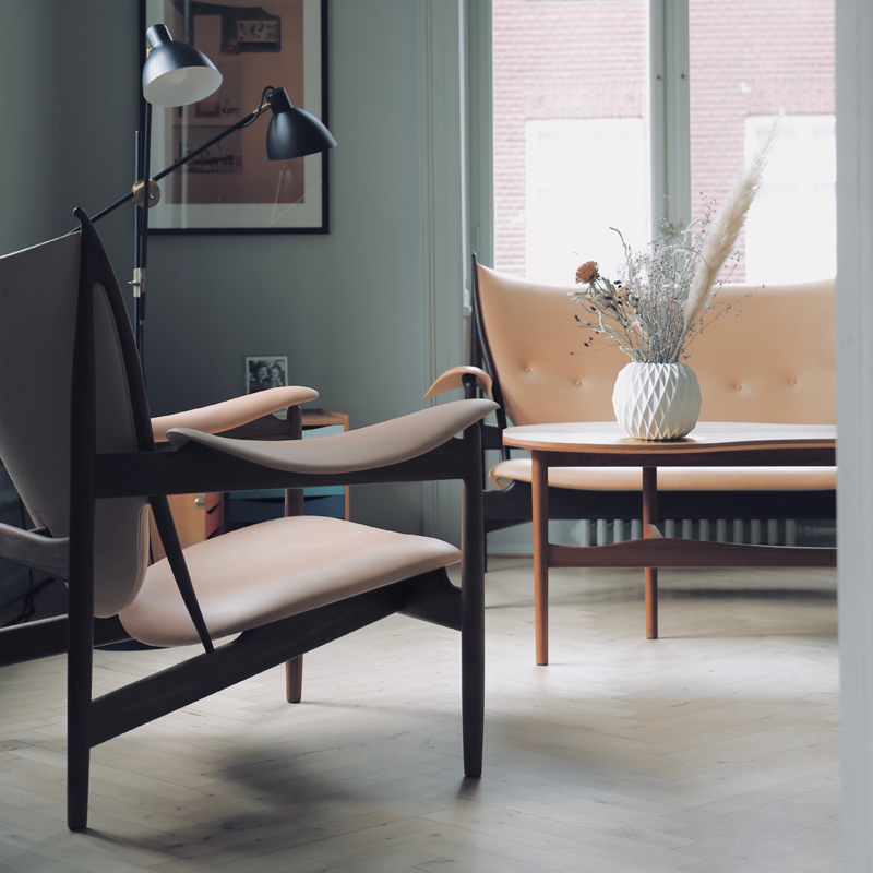 Fauteuil CHIEFTAIN Cuir Vegetal nature HOUSE OF FINN JUHL