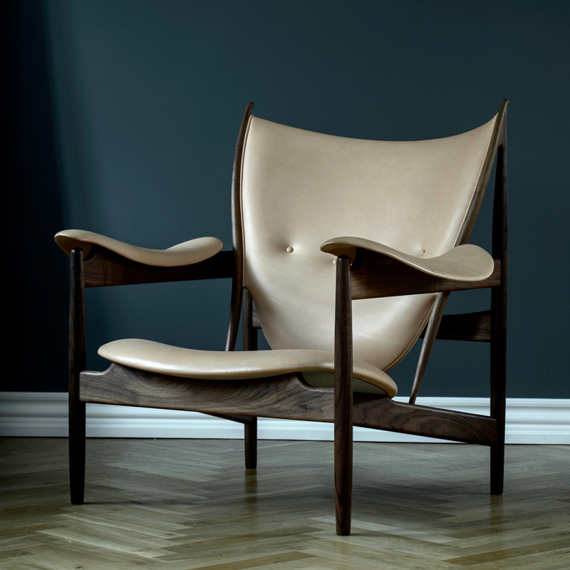 Fauteuil CHIEFTAIN Cuir Vegetal nature HOUSE OF FINN JUHL