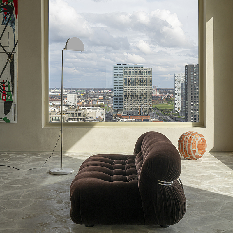 Lampadaire MEZZALUNA Blanc DCW EDITIONS