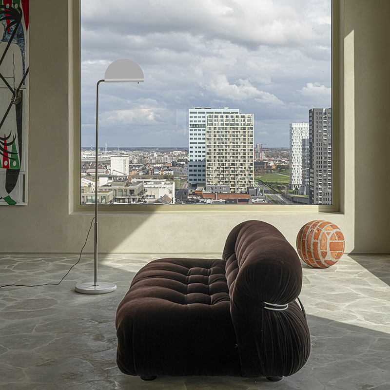 Lampadaire MEZZALUNA Blanc DCW EDITIONS