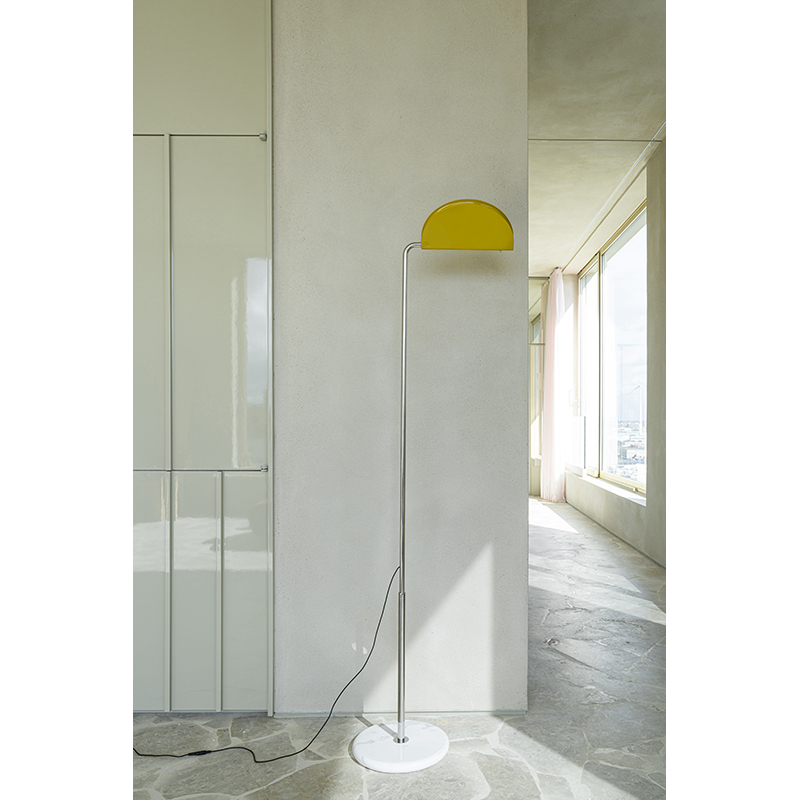 Lampadaire MEZZALUNA Jaune DCW EDITIONS