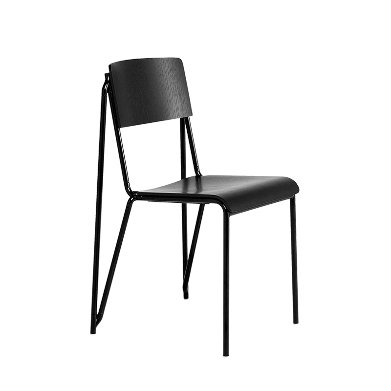 Chaise PETIT STANDARD Noir/ pieds noir HAY